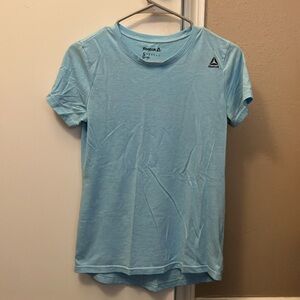 Reebok Baby Blue Short Sleeve Crew Neck Tee, Small